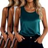 Suilung Lotto di 3 Canotte da Donna in Raso, M, 3-Colore