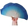 GHHZML Velo A Ventaglio In Chiffon Gradiente Ballerino Ventaglio Velo Flowy Fishbone Chiffon Apertura Danza Puntelli Evento Spettacolo teatrale 85 cm