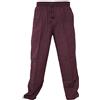 Gheri Little Kathmandu, pantaloni cargo da uomo, in cotone e canapa, stile casual Maroon XL
