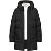 Juankrynord Parka Invernale da Donna con Fodera in Peluche Spesso e Tasche Giacca Calda Impermeabile Antivento Cappuccio Sciarpa Lunga Imbottita