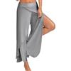 Generic Pantaloni da donna estivi 2025 a gamba larga con spacco alto e gamba larga, casual, leggeri, palazzo, taglie forti, yoga danza