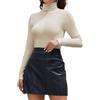 Joyshaper Maglietta a Maniche Lunghe da Donna con Collo Alto, Magliette a Maniche Lunghe con Colletto Staccabile, Top Basic, T-shirt a Maniche Lunghe, Top Sottoveste, S
