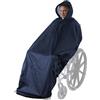 ANYOO Poncho impermeabile antipioggia leggero Scudo per mantello con elastici che forniscono protezione dall'asciutto per sedie a rotelle