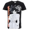 Dragon Ball Z T-Shirt Uomo Goku Morbido Cotone T-Shirt Manica Corte S Nero