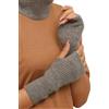 Prettystern Donna Scaldamani Guanti Dita Scoperte in Cashmere 100% Cachemire Polsini Manicotti