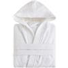 NELLA BIAGINI Accappatoio con Cappuccio, Accappatoio Uomo e Donna, per Sauna e SPA, in Spugna di Cotone, 420 gr/mq, per Sauna e SPA, Morbido, Assorbente, Resistente. Modello: Minerva