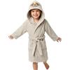o-day Morbido Accappatoio Bambino Spugna e Divertente Accappatoio Bambina Spugna con Cappuccio a Forma di Animali Cotone 100% (IT, Età, 7 anni, 8 anni, Regular, Beige - Scimmietta)