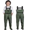 croch Pantaloni per bambini impermeabili con stivali di gomma - ideali per la pesca e le attività all'aperto, verde, 27W