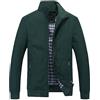Allthemen Giubbotto da Uomo Leggero Giacca Militare Comodo Giacca Casual Primavera Autunno Aviatore Collo Alto Estate #1601 Verde XL