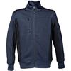 JRC Cambridge Felpa da Uomo in Cotone Poliestere Collo a Lupetto Chiusura Zip Tasca sul Petto e Braccio Blu Navy/Nero (M)