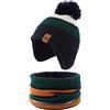 XIAOHAWANG Strisce Inverno Beanie Cappello Lavorato a Maglia Ragazzi Ragazze Toddler Bambini Caldo Bambino Classici Beanie Cappelli