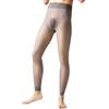 Tingyilan Uomini Fleece Foderato Collant Finti Traslucido Leggings Vita Alta Collant Puro Inverno Spessi Caldo Collant Taglie Forti Collant Termici