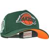 Mitchell & Ness Berretto da baseball NBA Green Orange | Pro Crown Fit | con chiusura regolabile Snapback, Los Angeles Lakers, Taglia unica