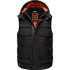 STONE HARBOUR Egoor S-3XL - Gilet trapuntato da uomo con cappuccio rimovibile