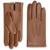 GLOVE STORY - Guanti da uomo in pelle di agnello, fodera calda 100% poliestere, stile elegante, morbidi e confortevoli, perfetti per l'inverno, lavorazione artigianale, blu profondo