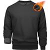 MAGCOMSEN Felpa da Uomo Classica Scollo Rotondo Foderata Invernale a Maniche Lunghe Pullover Sportivo da Corsa