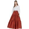 BEAUTELICATE Gonna Lunga in Cotone Medievale Sottoveste Gonna Plissettata Vita Elastica Vittoriana Costume Boemia Gonne Gypsy