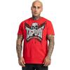 Tapout Creston T-Shirt, Rosso/Nero/Argento, L Uomo, 940011