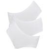 Leo Corsetteria Pacco Confezione da Paia di Mutanda Alta Donna Traforata Persone anziane Taglie Forti Fino Taglia14 Oversize Taglia 10 Bianco