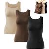 Generic Shamfreshen - Canotta modellante con scollo a U incorporato, canotta da donna ad alto supporto per il controllo della pancia, senza maniche, vestibilità aderente, con collo a U, 3 pezzi - mix, L