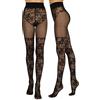 Sarah Borghi Collant Donna 20 Denari, Bikini Corpino e Gamba Effetto Pizzo (Nero, Tg. 1/2)