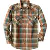 Dubinik® 6 oz Camicia Flanella Uomo Invernale Camicia Uomo Flanella Cotone | Western, Cowboy, Con Bottone Automatico, Quadri, Cotone Traspirante, Tessuto Pre-ristretto, Due Tasche Con Patta