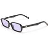 Le Specs. Le Specs Pilferer Tort LSP2352103 Occhiali da sole per donna con montatura rettangolare e alta protezione UV, Nero / puro piacere, 50 mm