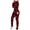 Kobilee Pigiama Donna Sexy Hot per Sesso Aperto Cotone Invernale Pigiama Intero Caldo Lungo Lovable Pile Elegante Morbido Manica Lunga Abbigliamento da Notte Lingerie Curvy Felpato