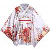 Generic Kimono corto sexy da donna, per adulti, con stampa yukata giapponese, abito con cintura Obi