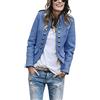 shownicer Donna Elegante Blazer Giacca Manica Lunga Tinta Unita Slim Fit OL Giacca con Pulsante Casual Ufficio Business Lavoro Giacca Cappotto Corto Capispalla Tops