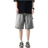 QJK Streetwear Jorts Estivi Stile Y2K Shorts in Denim Lavaggio Scuro Bermuda, Grigio Vintage., L