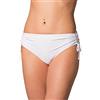 Aquarti Slip Costume Donna con Laccetti, Bianco, 52