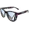 KANASTAL Occhiali da Sole Argento Specchio Uomo Donna Polarizzati Specchiati Argentati Neri Montatura Nera Scuri Colorati Quadrati Vintage UV400 Sunglasses per Pesca Spiaggia