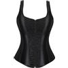 Yekdmxop Corsetto Nero Donna Pirata Corpetto Top Donna Elegante Elastico Bustino Corsetto Festa Marrone Overbust Corset Lace Up Corsetto Donna Nero Con Spalline Corsetto Disossato Gotico