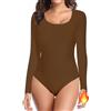 SHAPERIN Body Termico Donna Maniche Lunghe Maglia Termica Girocollo T-shirt Top Aderente Bodysuit Maglione Caldo