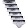 Sergio Tacchini Slip da Uomo in Cotone bielastico, Art. 9001 Pacco da 6 Bianco XL