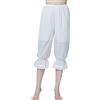 BEAUTELICATE Pantaloni Vittoriano Cotone Donne Mutande Sottoveste Bloomers Pizzo Vintage Gotico Culotte Lunga Avorio