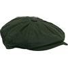 WALKER AND HAWKES - Cappello Danesford Baker Boy a 8 pannelli in cera, Oliva, XXL