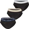 Calvin Klein Hip Brief 3Pk 0000U2661G, Slip, Uomo, Nero (B-Shoreline/Clem/Travertine WB), XL