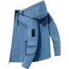 Generico Giacca Invernale Uomo Leggero, Giubbino Antivento e Impermeabile con Cappuccio - Elegante Caldo Cappotto con Cerniera e Fodera per Outdoor