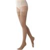 SOLIDEA Donna Calze Autoreggenti Marilyn 140 Open Toe Compressione Graduata 18/21 mmHg (Cipria, 42)