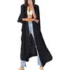 YouKD - Abito lungo in stile bohémien da donna, kimono, taglia grande, cardigan, copricostume da spiaggia, vestaglia, D nero, Etichettalia unica
