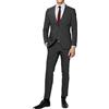 VEQUÈ Abito Uomo Elegante da Cerimonia Vestito Primavera Estate Completo Giacca e Pantalone Matrimonio (IT, Numero, 58, Regular, Regular, Grigio)