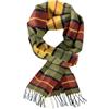 Rotfuchs Sciarpa invernale Red Fox e caldo plaid alla moda Combinazioni di colori multipli Lana 180 x 30 cm Made in Germany (30 x 180 cm, verde arancione)