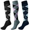 pramoda boots&socks Pramoda 3 paia di calzini da equitazione donna cotone blu navy - Rosa - Nero (36-39)