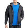 Hanes up, EcoSmart Fleece Full-Zip Hoodie for Men, Hooded Sweatshirt Felpa con Cappuccio, Carbone Heather, XXL Uomo