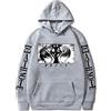 zhedu Anime Death Note Felpa con Cappuccio Stampata Lunghe Casual Harajuku Streetwear Pullover con Cappuccio Top