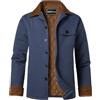 Harbrosrce Giubbotto Invernale Uomo Giacche con Fodera Imbottita Giacca Calde Padded Mac Coat Giacca Trapuntata Cappotto