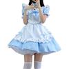 Duohropke Dirndl da donna, abito da cameriera francese, abito da cosplay, abito sexy Lolita per l'Oktoberfest, abito midi Dirndl, abito festivo barocco, costume da cameriera