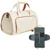 Generic Borsa porta indumenti, borsone 2 in 1, borsone convertibile per indumenti da uomo e donna, borsa da viaggio d'affari, Beige, Refer to description